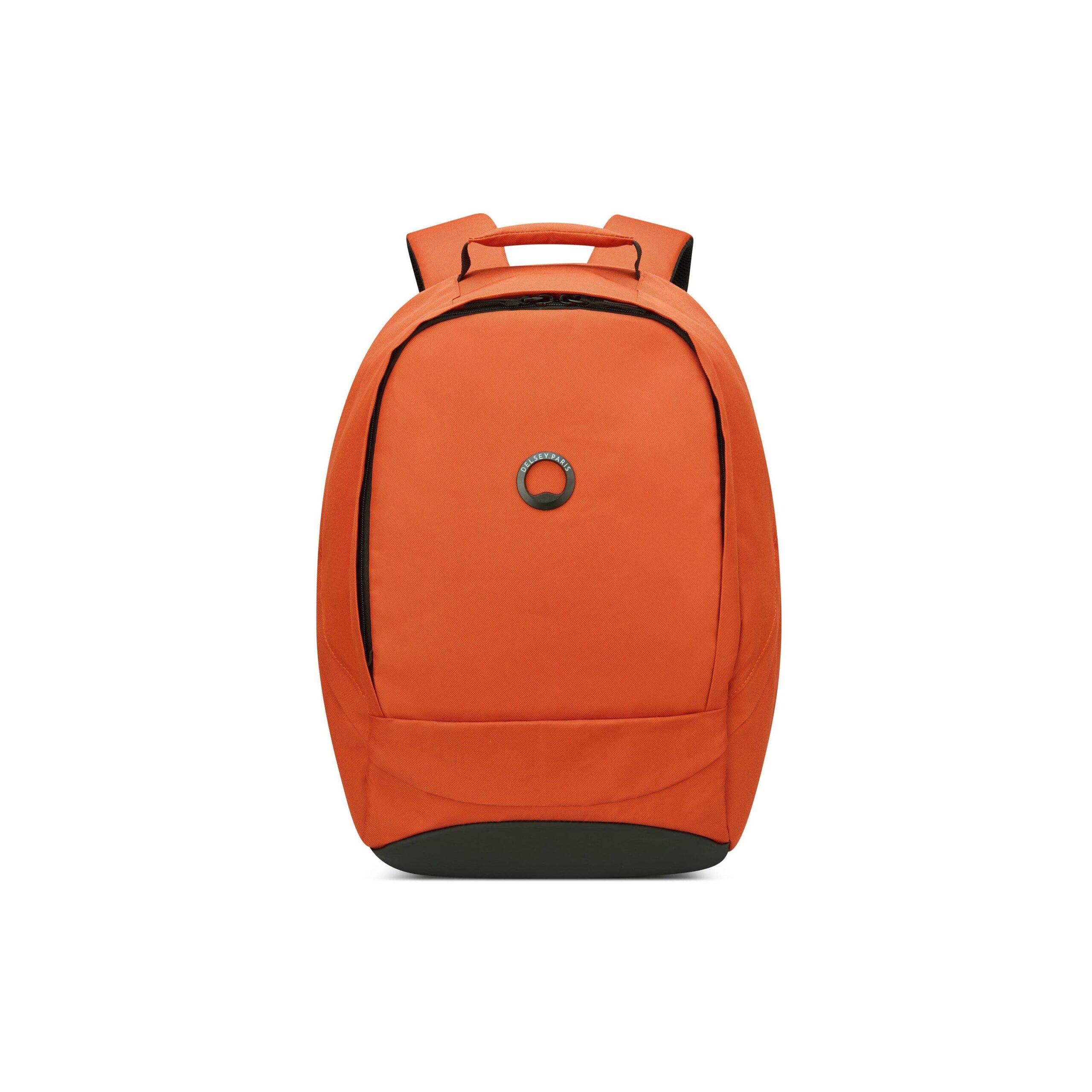 شنط ظهر سيكيور بان للابتوب 13.3 بوصة 22 لتر بوليستر لون برتقالي من ديلسي Delsey Securban 13.3" Laptop Protection Backpack