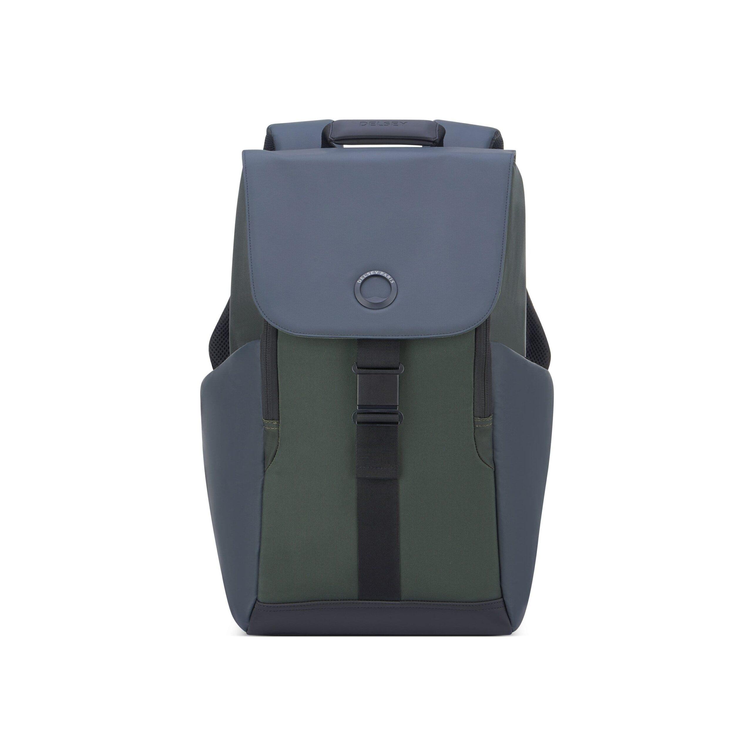 Delsey Securflap 15" Laptop Protection Backpack Army  - 00202061013