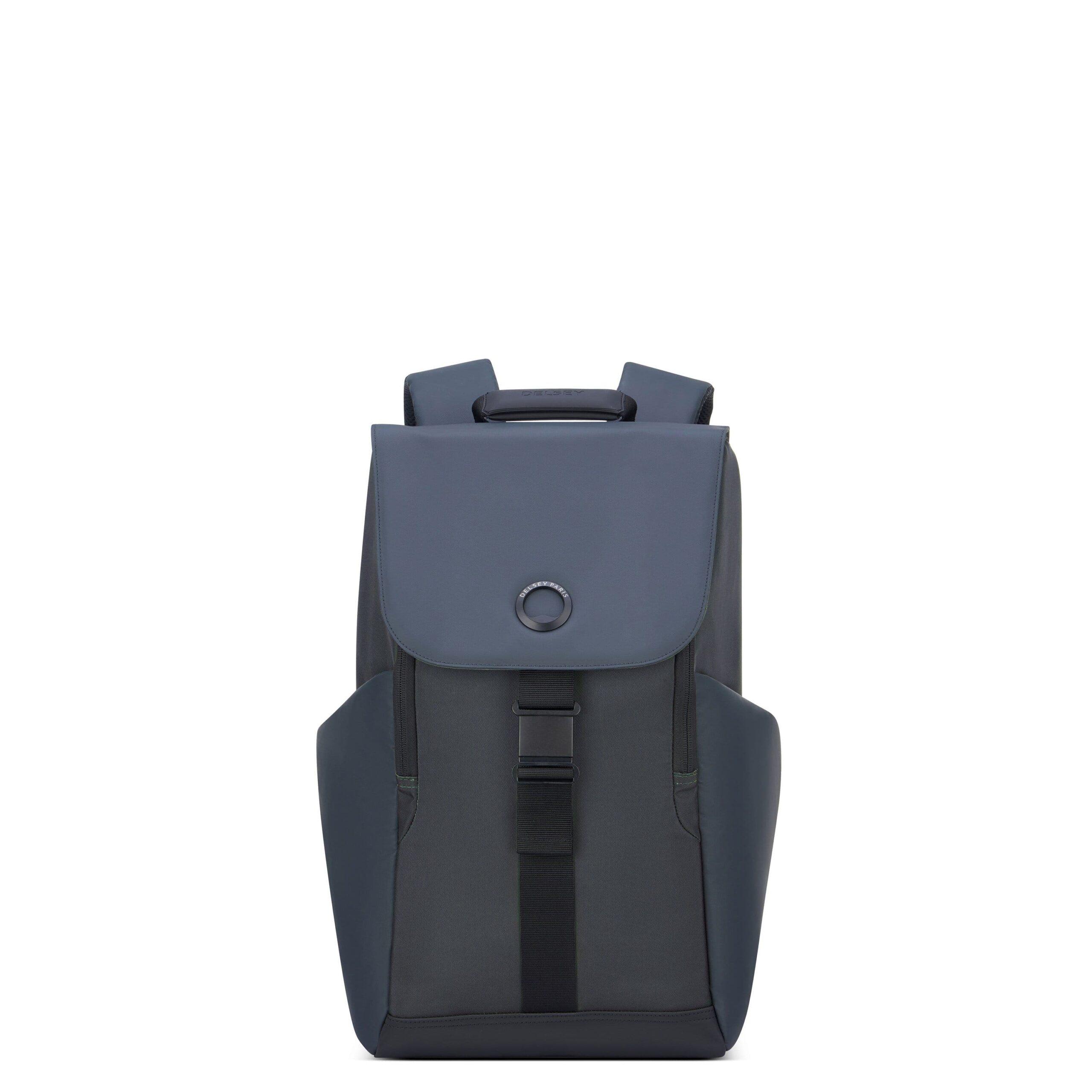 شنط ظهر سيكيورفلاب للابتوب 15 بوصة 20 لتر بوليستر لون أسود مع ديلسي Delsey Securflap 15" Laptop Protection Backpack