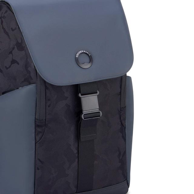 شنط ظهر سيكيورفلاب للابتوب 15 بوصة 20 لتر بوليستر لون أسود من ديلسي Delsey Securflap Laptop Protection Backpack - SW1hZ2U6MTU1NzQ5OQ==