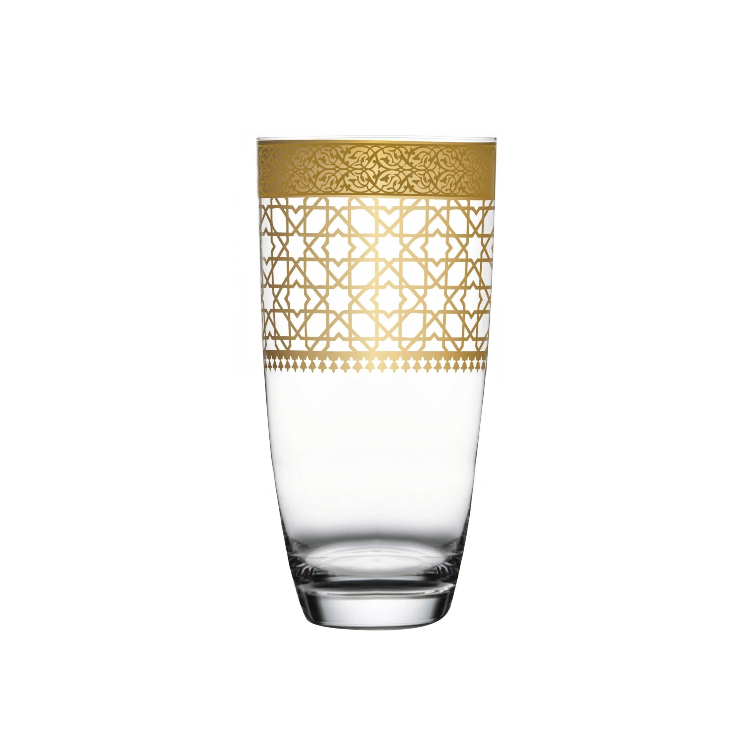 طقم أكواب 6 قطع من دملاج قرطبة ذهبي Dimlaj Cordoba Set of 6 Pcs Tumblers