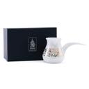 دلة قهوة صغيرة بورسلين 280 ملي لتر أبيض وذهبي دملاج  Dimlaj Kareem Turkish Small Coffee Pot - SW1hZ2U6MTU3ODg1Mw==