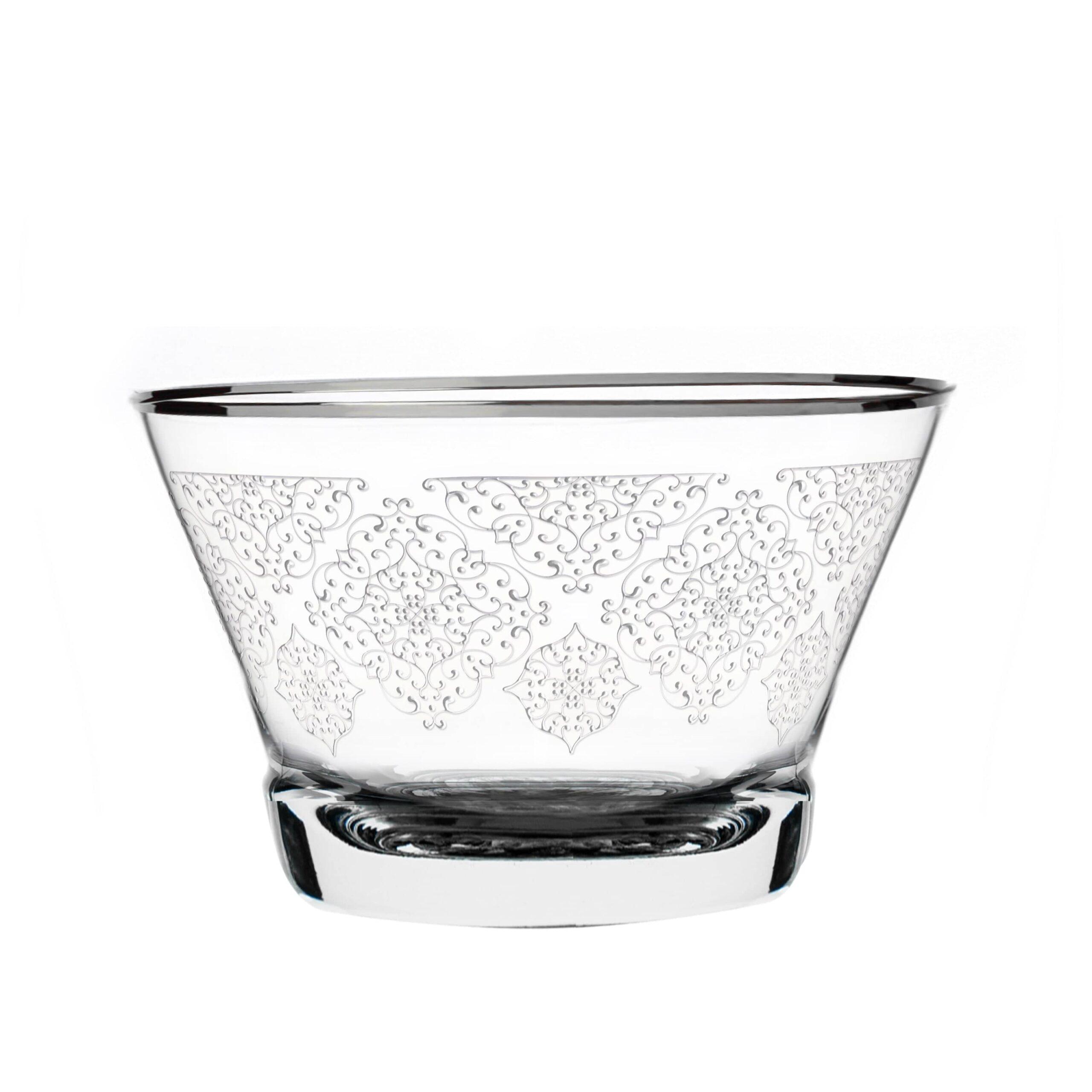 Dimlaj Perla Set of 4 Pcs Serving Bowls (Platinum)