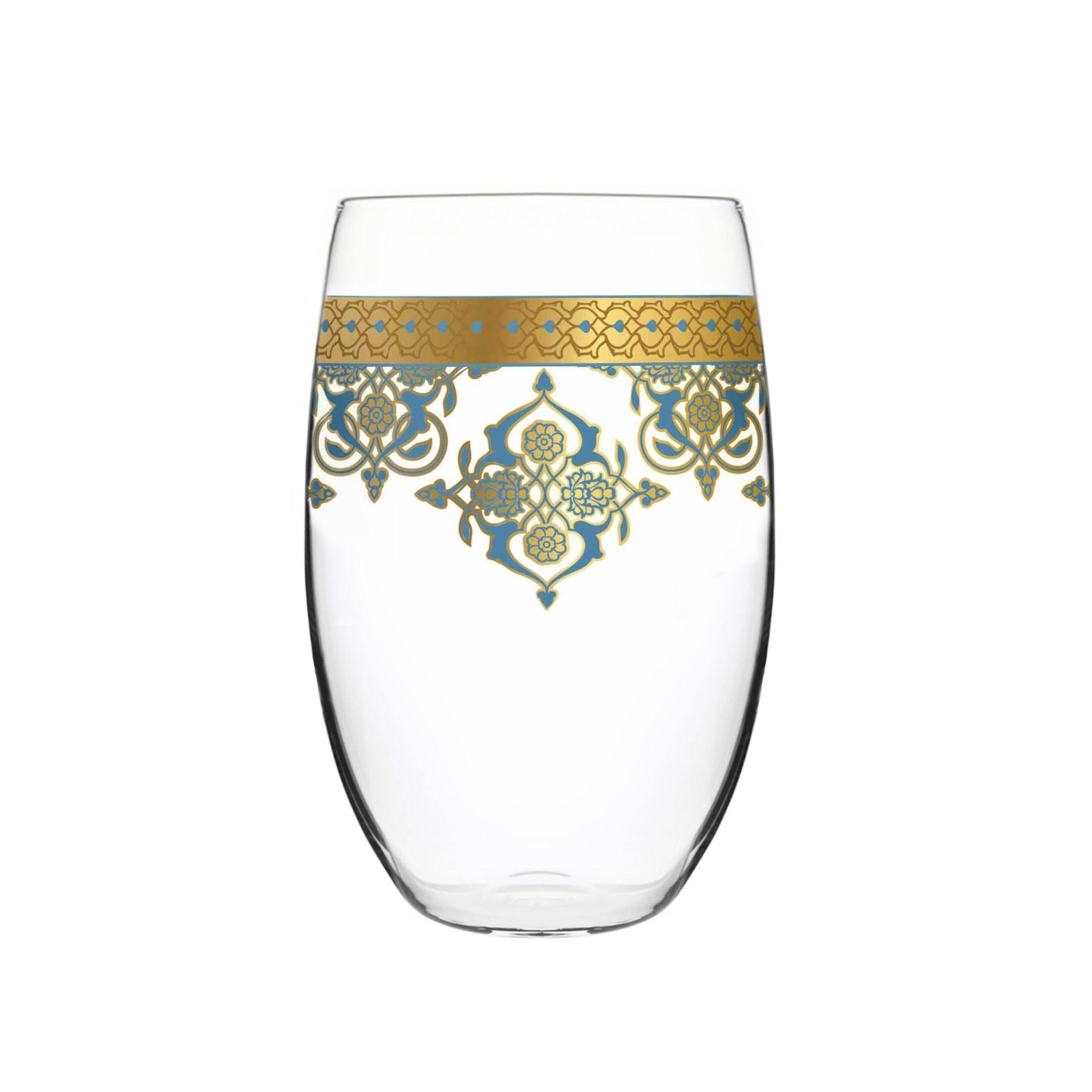 طقم أكواب 6 قطع دملاج ريحان ذهبي Dimlaj Rayhan Set of 6 Pcs Tumblers