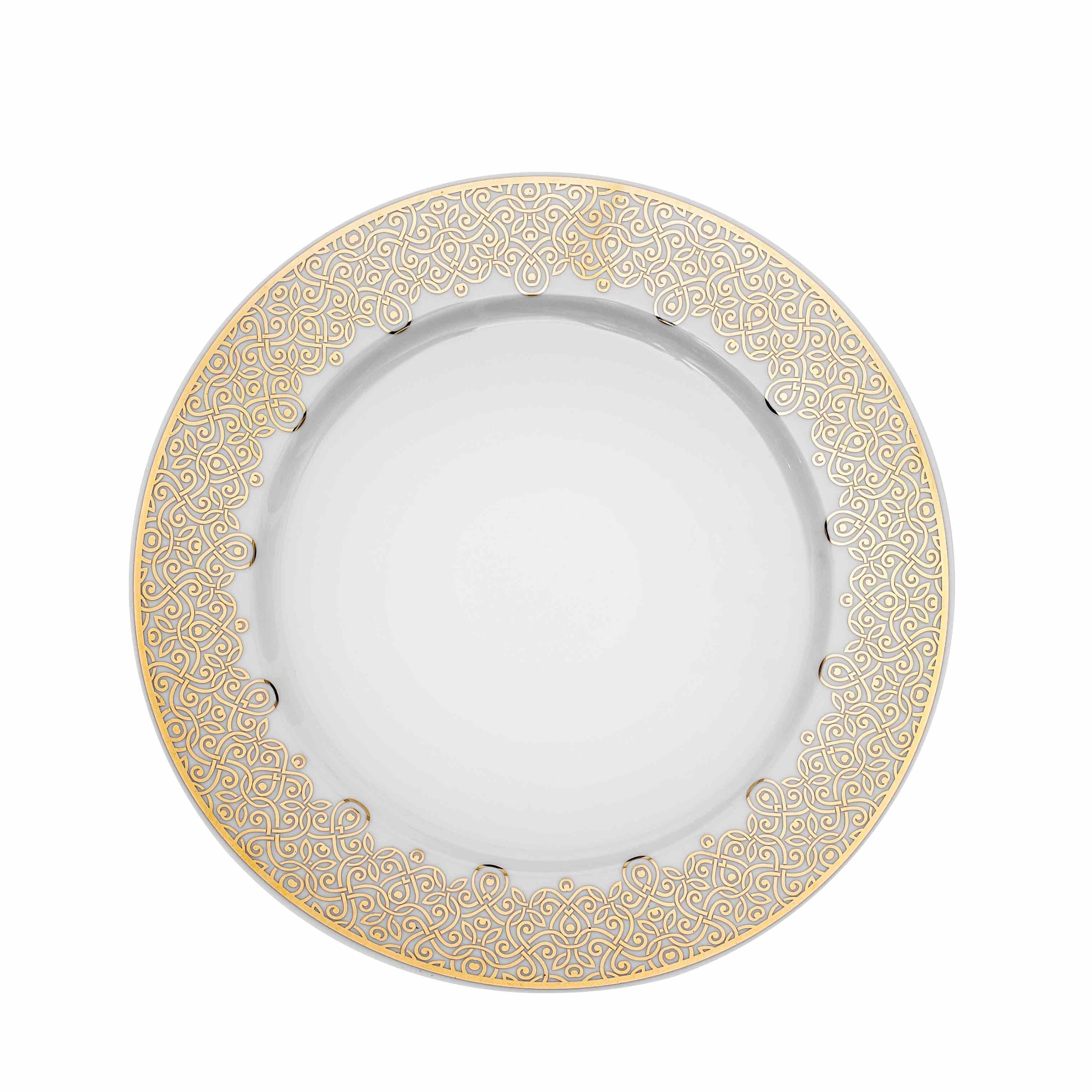 Dimlaj Shafa Porcelain Plate (Gold)