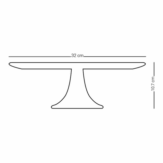 صحن بقاعدة زجاج للكيك والحلويات شفاف مزخرف ديملاج Dimlaj Suroor Footed Cake Plate
