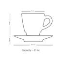 فناجين قهوة فخمه 12 قطعة مع صحون زجاجية شفاف مزخرف دملاج Dimlaj Thuluth Engraved Coffee Cup and Saucer Set of 12 - SW1hZ2U6MTU3ODk0NA==