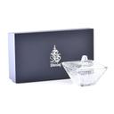 سكرية زجاج مزخرف 220 ملي لتر شفاف مزخرف ديملاج  Dimlaj Thuluth Engraved Sugar Bowl - SW1hZ2U6MTU3OTA1Ng==