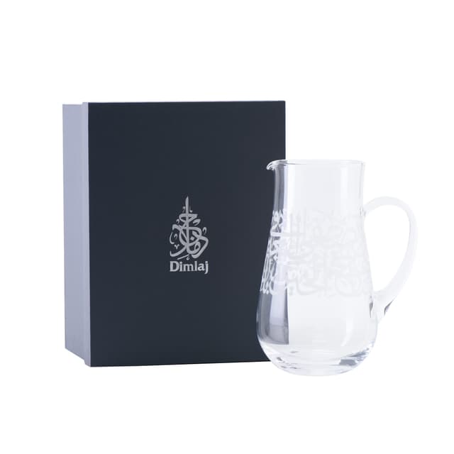جيك ماء كرستال مزخرف 2400 ملي لتر ديملاج Dimlaj Thuluth Jug with Handle