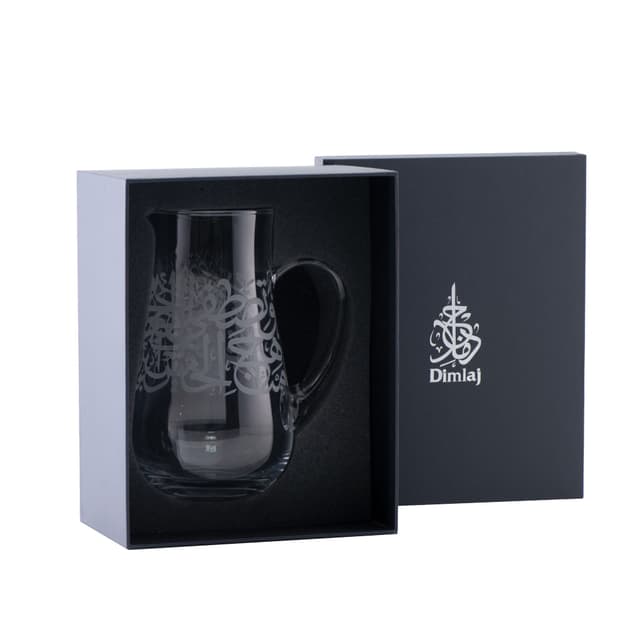 جيك ماء كرستال مزخرف 2400 ملي لتر ديملاج Dimlaj Thuluth Jug with Handle