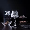 شمعدان قزاز طويل شفاف مزخرف بالخط العربي الكوفي دملاج Dimlaj Thuluth Large Candle Holder