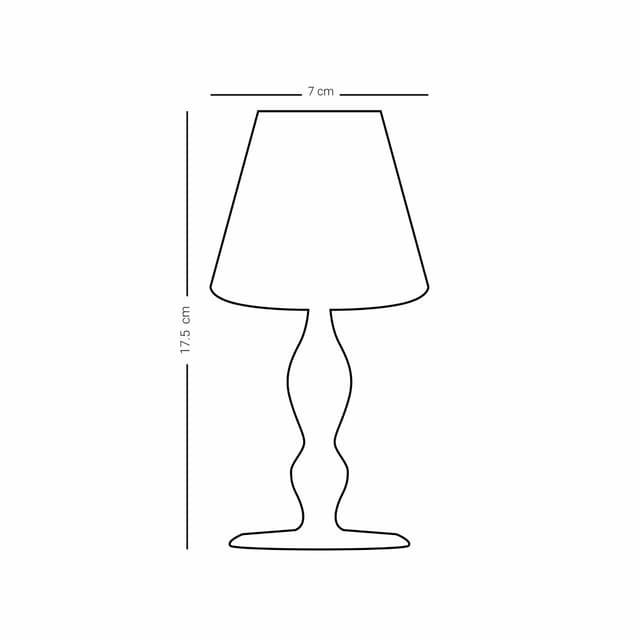 شمعدان قزاز طويل شفاف مزخرف بالخط العربي الكوفي دملاج Dimlaj Thuluth Large Candle Holder