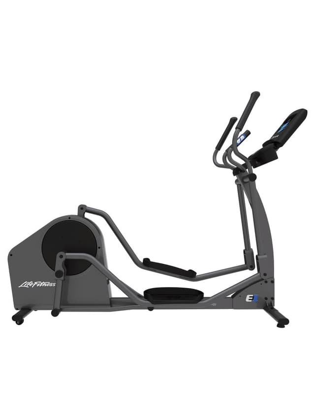 جهاز الاوربتراك بوزن 96 كجم لايف فتنس Life Fitness E1 Elliptical Cross-Trainer Base, Titanium, Base+Track Console - 300860