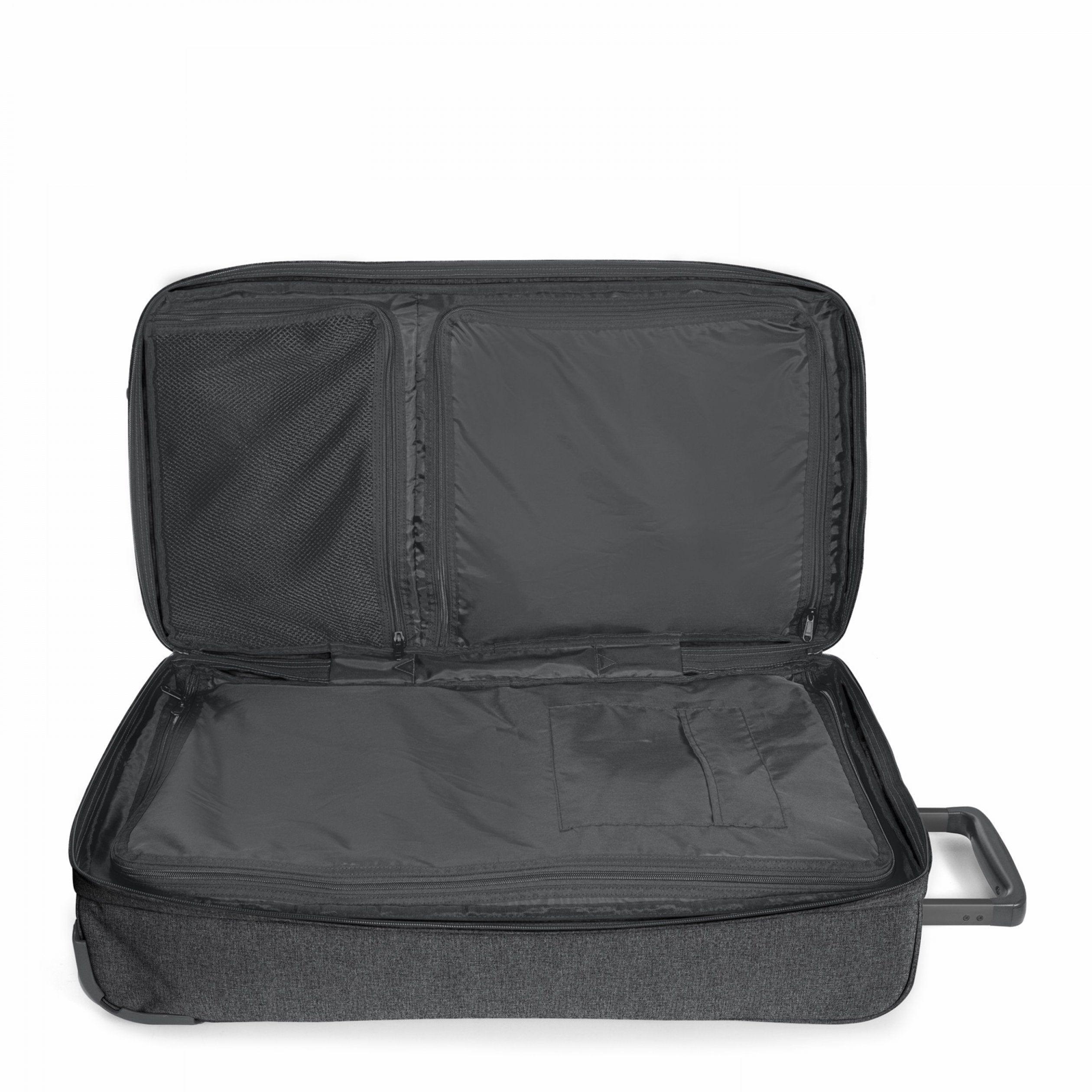 EASTPAK-Double Tranverz M-Medium Travel Trolley-Black Denim-EK0A5B8877H