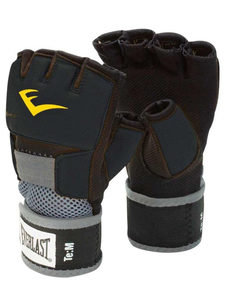 قفازات حديد ميديوم مع قفل قماشي ايفرلاست أسود  Everlast Evergel Hand Wraps Gloves Size M