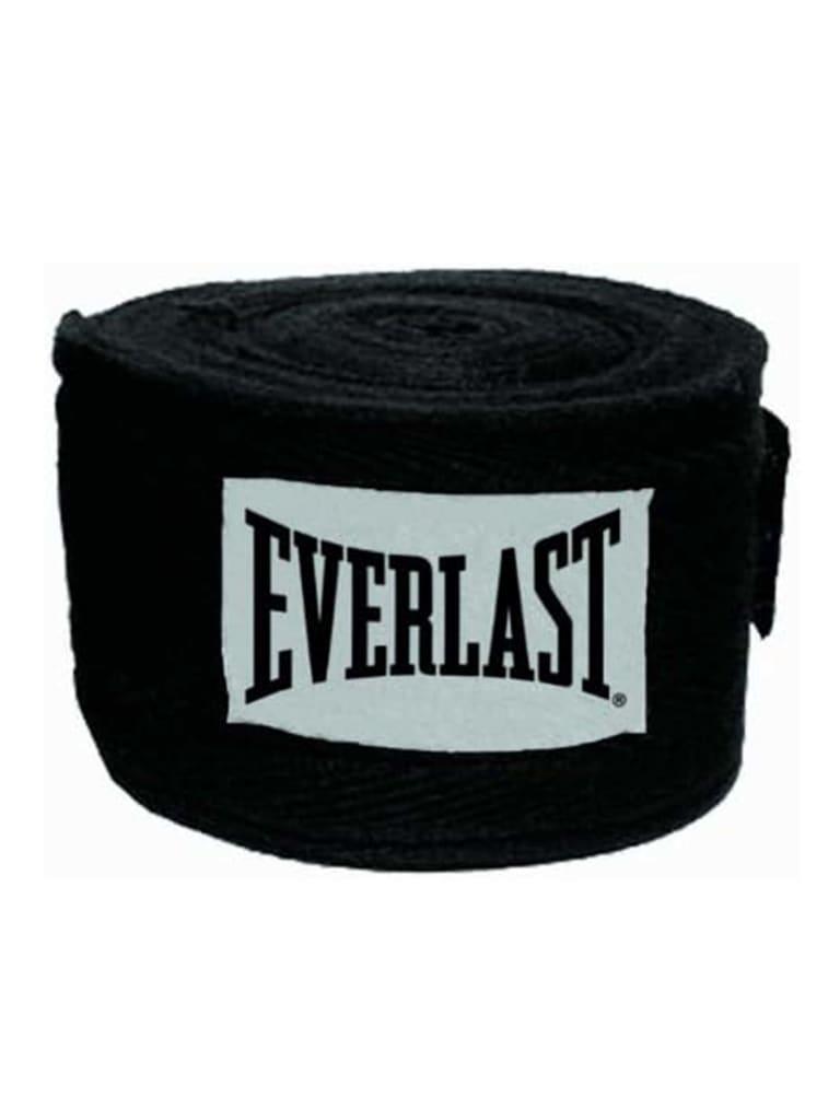 مشد يد رياضي 120 انش مع حلقات إبهام ايفرلاست أسود Everlast Hand Wraps 120 Inch