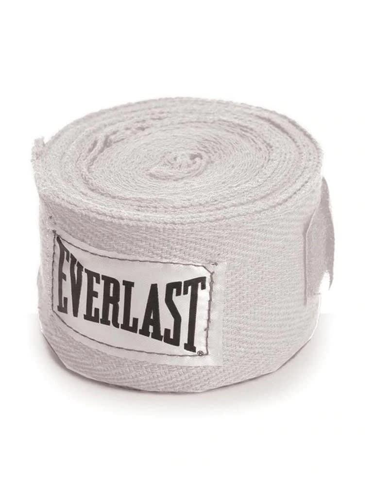 مشد يد رياضي 120 انش مع حلقات إبهام ايفرلاست أبيض  Everlast Hand Wraps 120 Inch