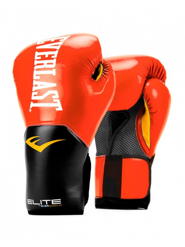 قفازات ملاكمة 14 اونصة جلد صناعي ايفرلاست أسود و أحمر Everlast Pro Style Elite Training Gloves Size 14 Oz