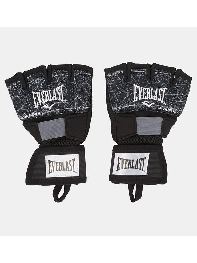 قفازات حديد ميديوم ايفرلاست أسود  Everlast Printed Evergel Hand Wrap Size M