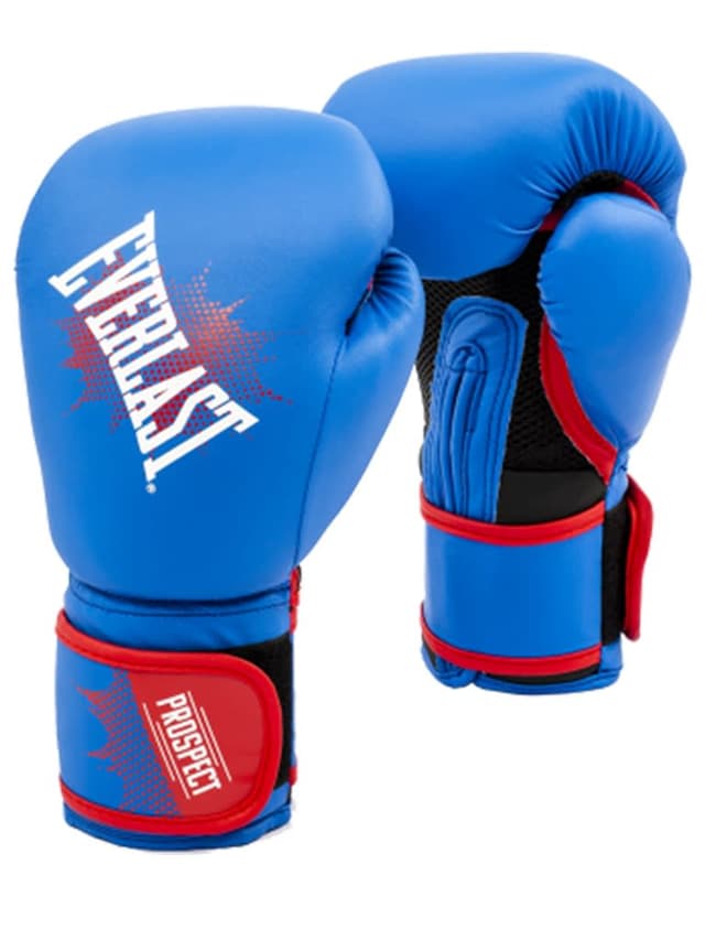 قفازات ملاكمة للاطفال 8 اونصة مع قفازات لكمة ايفرلاست أزرق وأحمر  Everlast Prospect Youth Mitt Kit Size 8 Oz