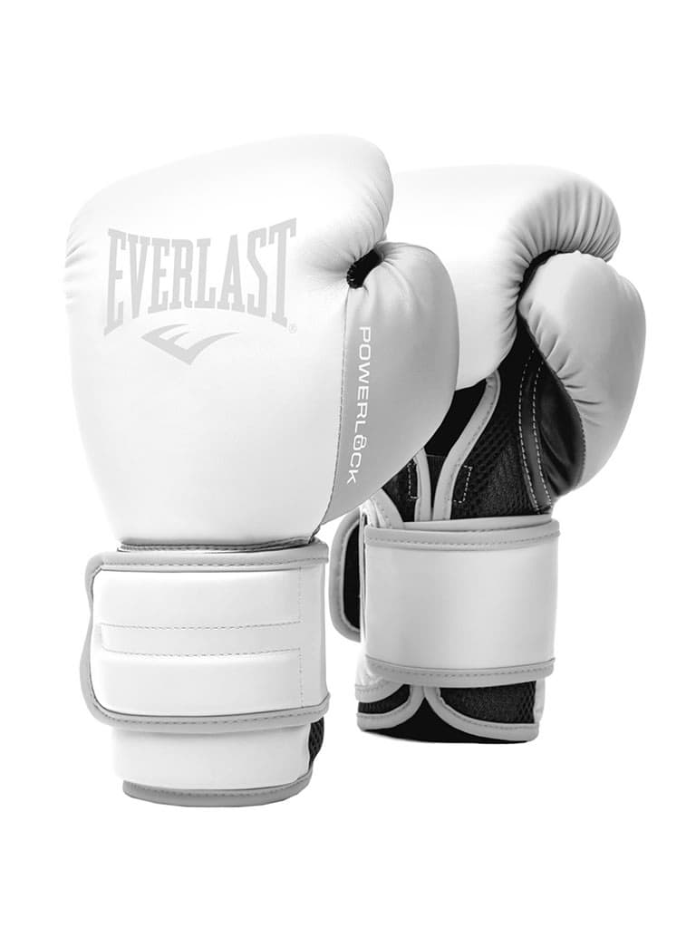 Everlast Powerlock 2 Training Gloves Color WhiteSize 12 Oz