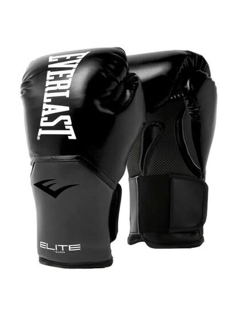 قفازات ملاكمة 12 اونصة جلد صناعي ايفرلاست أسود Everlast Prostyle Elite Training Gloves Size 12 Oz