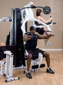 هوم جيم مع اوزان وجهاز تمارين البطن بودي سوليد  Body Solid Home Gym