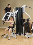 هوم جيم مع اوزان وجهاز تمارين البطن بودي سوليد  Body Solid Home Gym