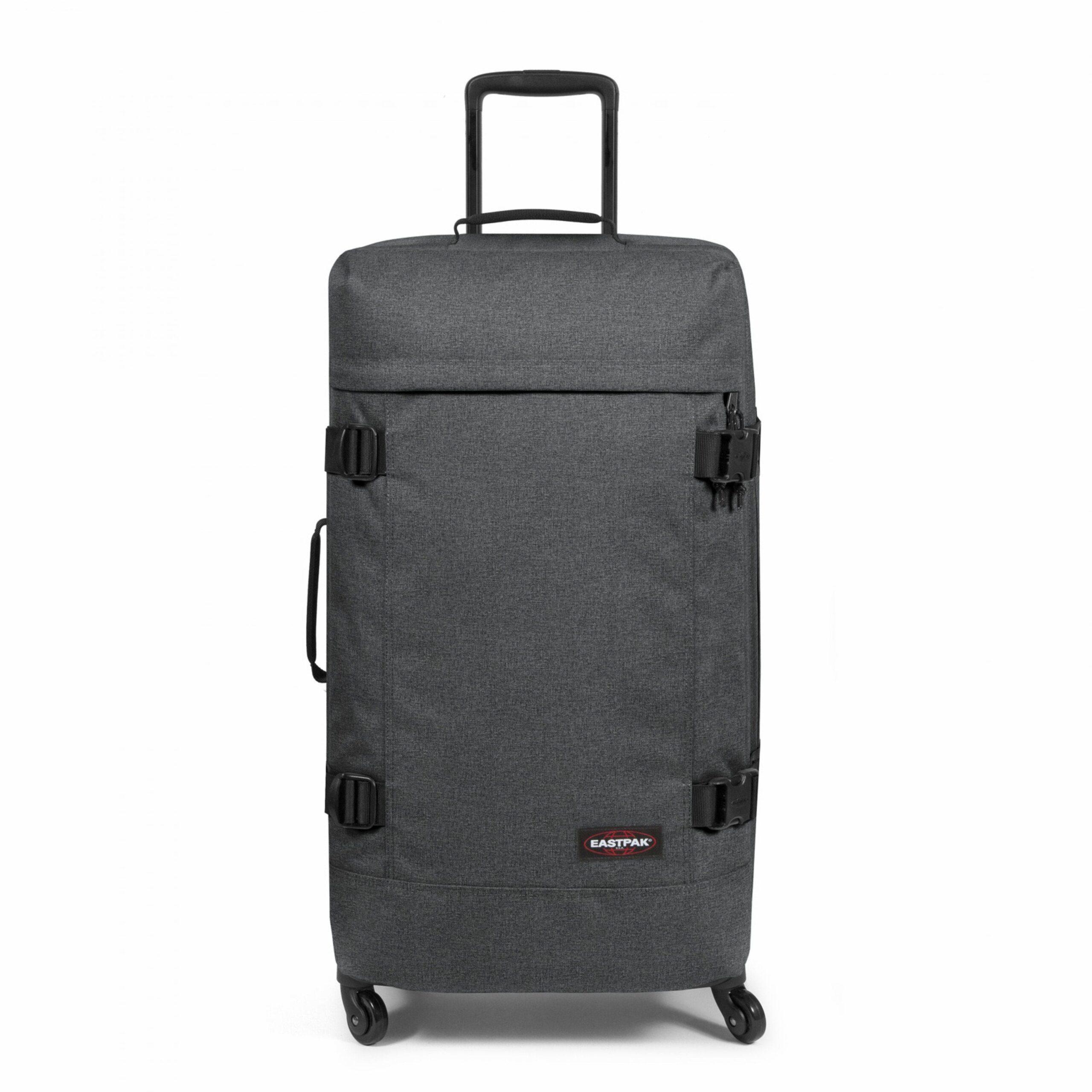 Eastpak Trans4 L Four Wheeled Large Soft Luggage Black Denim EK82L77H