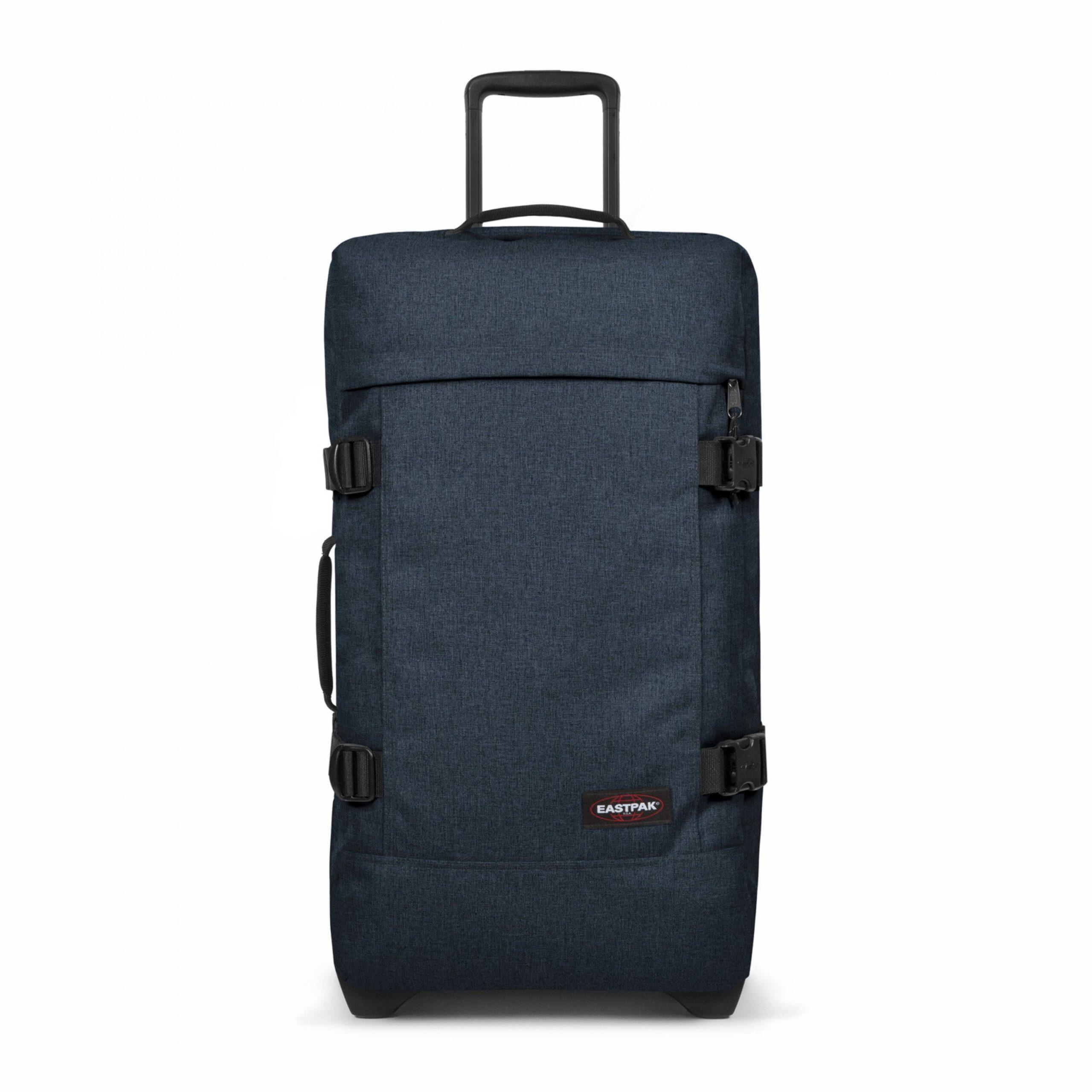 شنطة سفر 78 لتر بوليستر مع عجلات ايست باك ميديوم كحلي غامق Eastpak Tranverz M Medium Wheeled Luggage