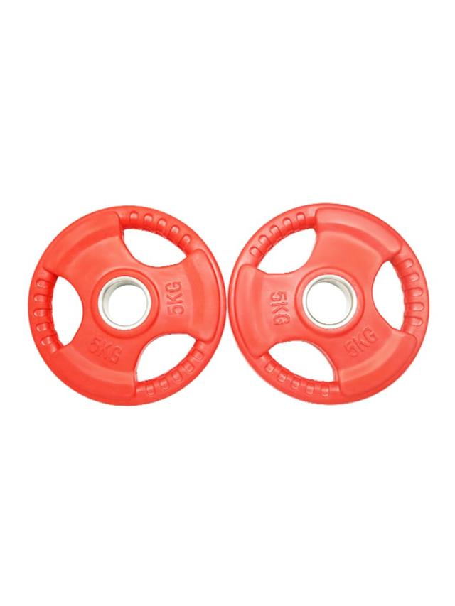 اوزان حديد مطاطية 5 كيلو غرام قطعتين أحمر نايت شوت Knightshot Colored Rubber Plates Pair Weight 5 Kg - SW1hZ2U6MTU0OTQwNw==