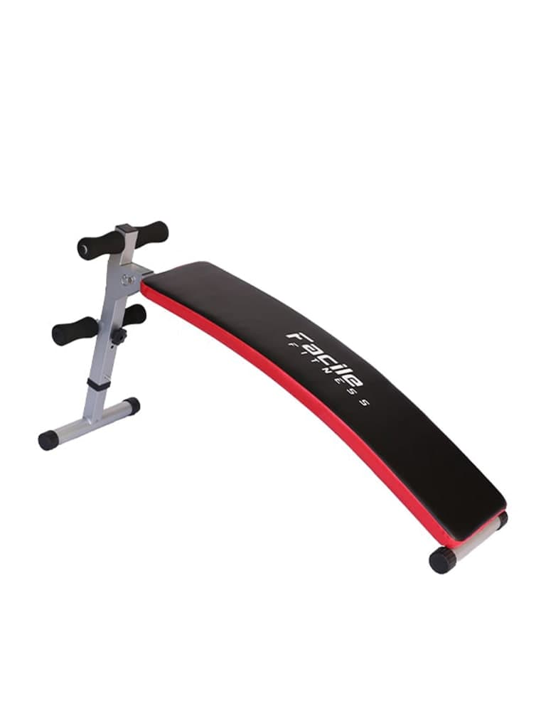 Knightshot Facile Deluxe Sit-Up Bench, Black | Main Tube 50 x 50 x 1.5mm