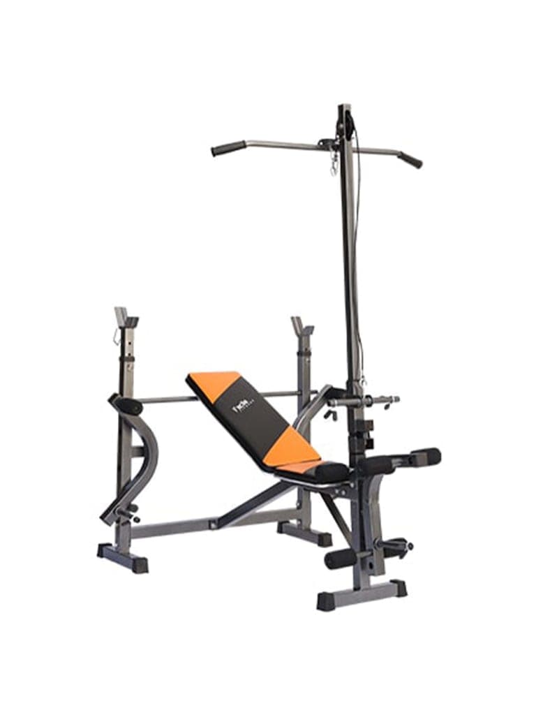 Facile Weight Bench, WB-201 Model Orange Black | Main Tube 50 x 50 x 2.0