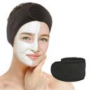 عصابة الراس للمكياج والرياضة واليوغا مطاطية من واونيكت لون أسود Wownect Makeup Cloth Reusable Microfiber Facial Headband Make up Hair Band - SW1hZ2U6MTU5NjkwNg==