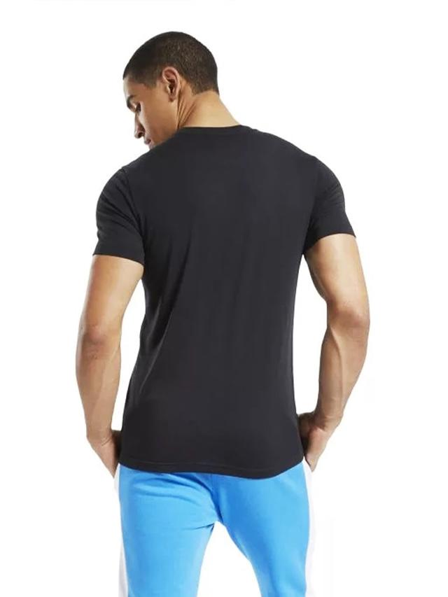 تي شيرت رجالي للتمارين مقاس صغير أسود ورمادي ريبوك Reebok Graphic Training Speedwick Tee - SW1hZ2U6MTUyNTExNA==