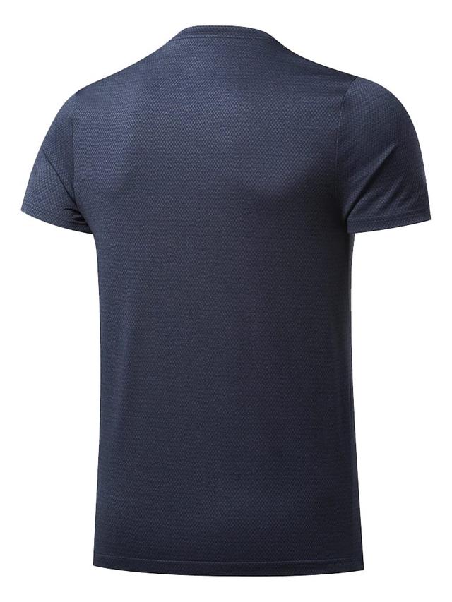 تي شيرت رياضي رجالي ميديوم كحلي ريبوك Reebok Workout Melange SS Tee - SW1hZ2U6MTUxNjUyOQ==