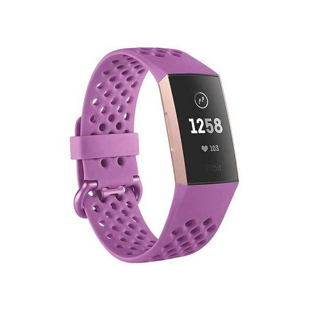 Fitbit Charge3 Silicone Sport Band - Berry ( L ) - SW1hZ2U6MTY0NDEyOQ==