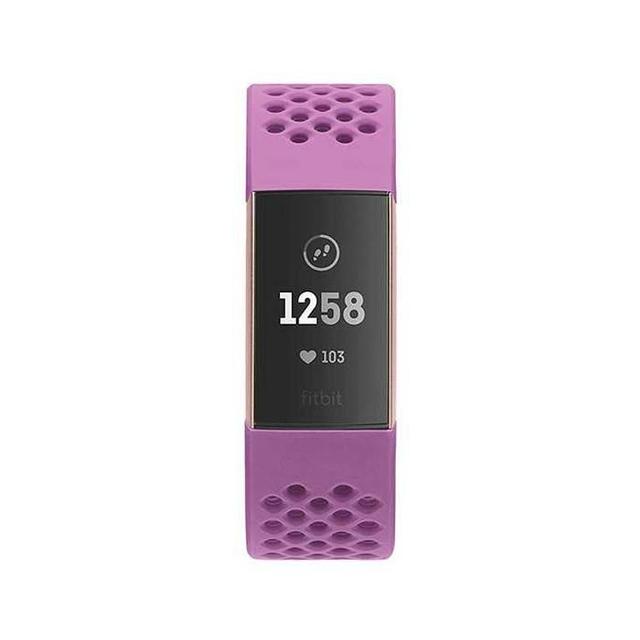 Fitbit Charge3 Silicone Sport Band - Berry ( L ) - SW1hZ2U6MTY0NDEzMw==