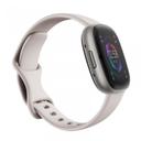 Fitbit Sense 2 Fitness Wristband with Heart Rate Tracker - Lunar White/Platinum - SW1hZ2U6MTY0NDExMQ==
