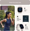 Fitbit Sense 2 Fitness Wristband with Heart Rate Tracker - Lunar White/Platinum - SW1hZ2U6MTY0NDExNQ==