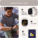 Fitbit Sense 2 Fitness Wristband with Heart Rate Tracker - Lunar White/Platinum - SW1hZ2U6MTY0NDExOQ==