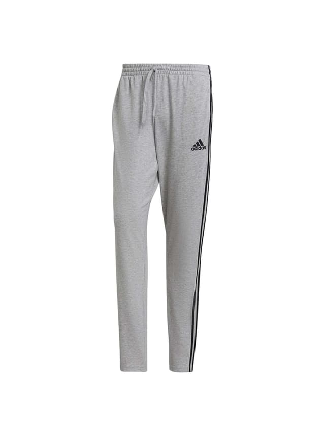 بنطلون اديداس رجالي رياضي قطن وبوليستر سمول رمادي Adidas 3-Stripes Tapered Pants