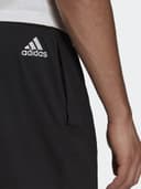 شورت اديداس رجالي رياضي قطن وبوليستر سمول أسود Adidas Aeroready Essentials Linear Logo Shorts