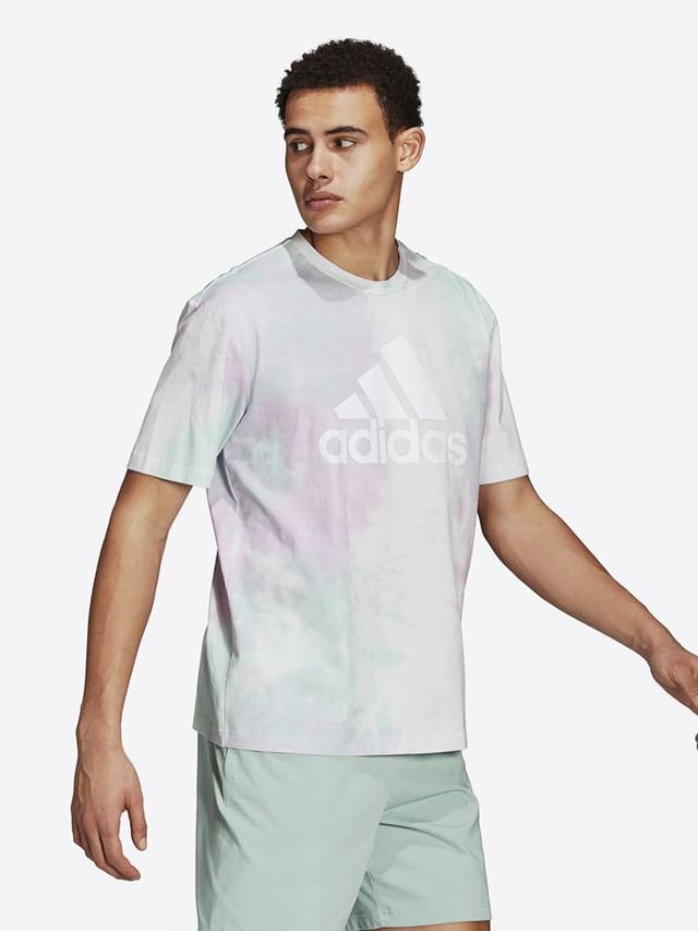 Adidas Essentials Tie-Dyed Inspirational Tee Color Mint/LilacSize S - SW1hZ2U6MTUxNjA2Mg==