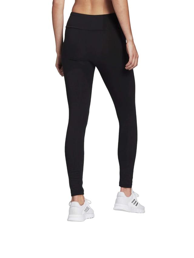 بنطلون رياضي نسائي مقاس صغير اسود اديداس Adidas High-Waisted Logo Leggings