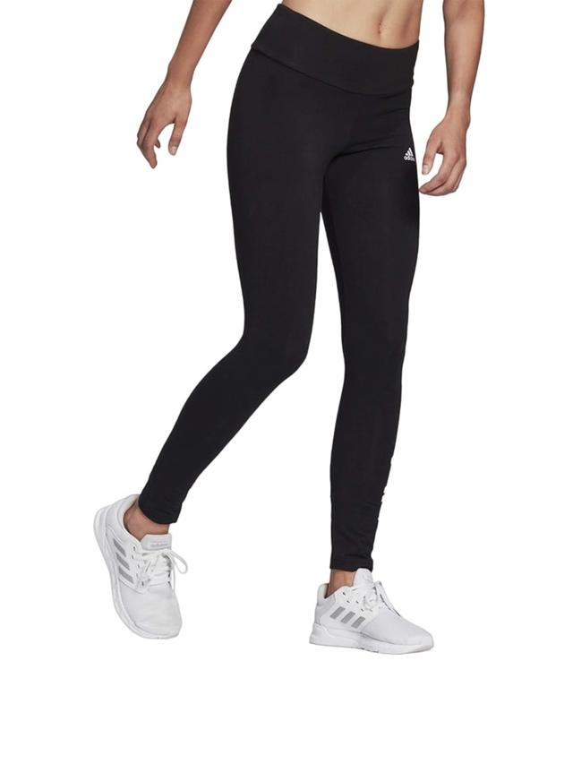 بنطلون رياضي نسائي مقاس صغير اسود اديداس Adidas High-Waisted Logo Leggings