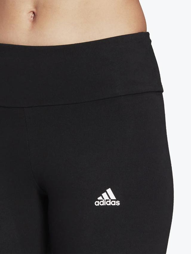 بنطلون رياضي نسائي مقاس صغير اسود اديداس Adidas High-Waisted Logo Leggings
