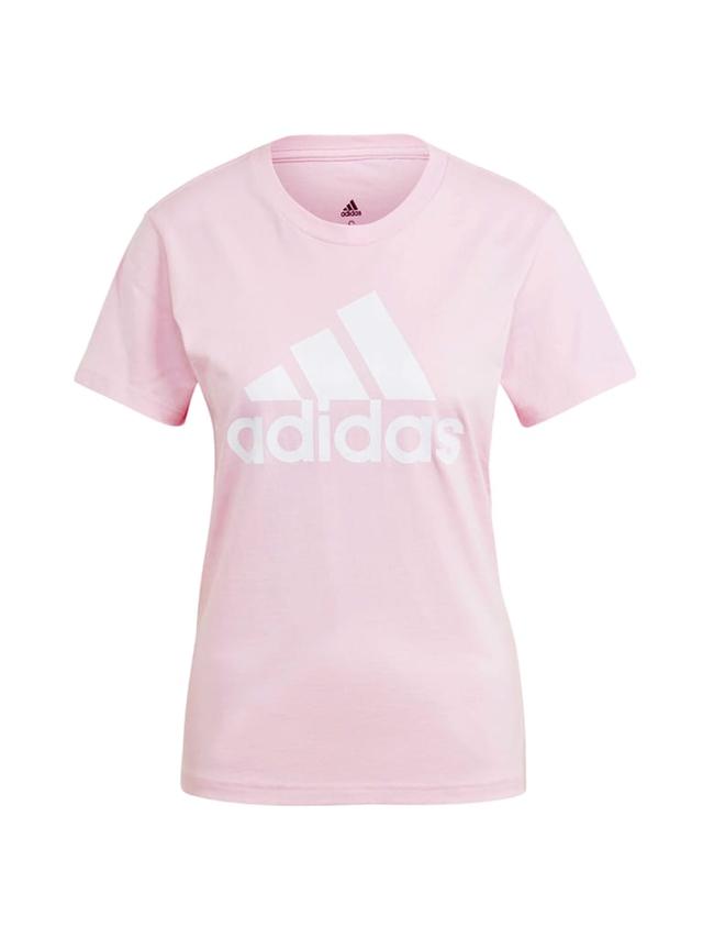 Adidas Essentials Logo Tee Color Clear Pink/WhiteSize S - SW1hZ2U6MTUyNTA1NQ==