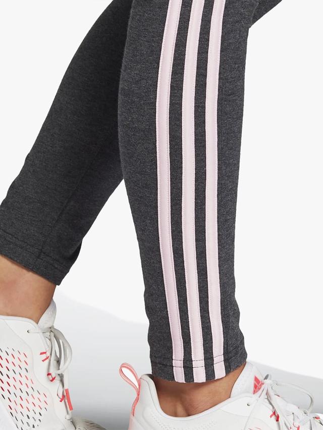 Adidas 3-Stripes Leggings Color Dark Grey Heather/Clear PinkSize S - SW1hZ2U6MTUxNjE3Mg==