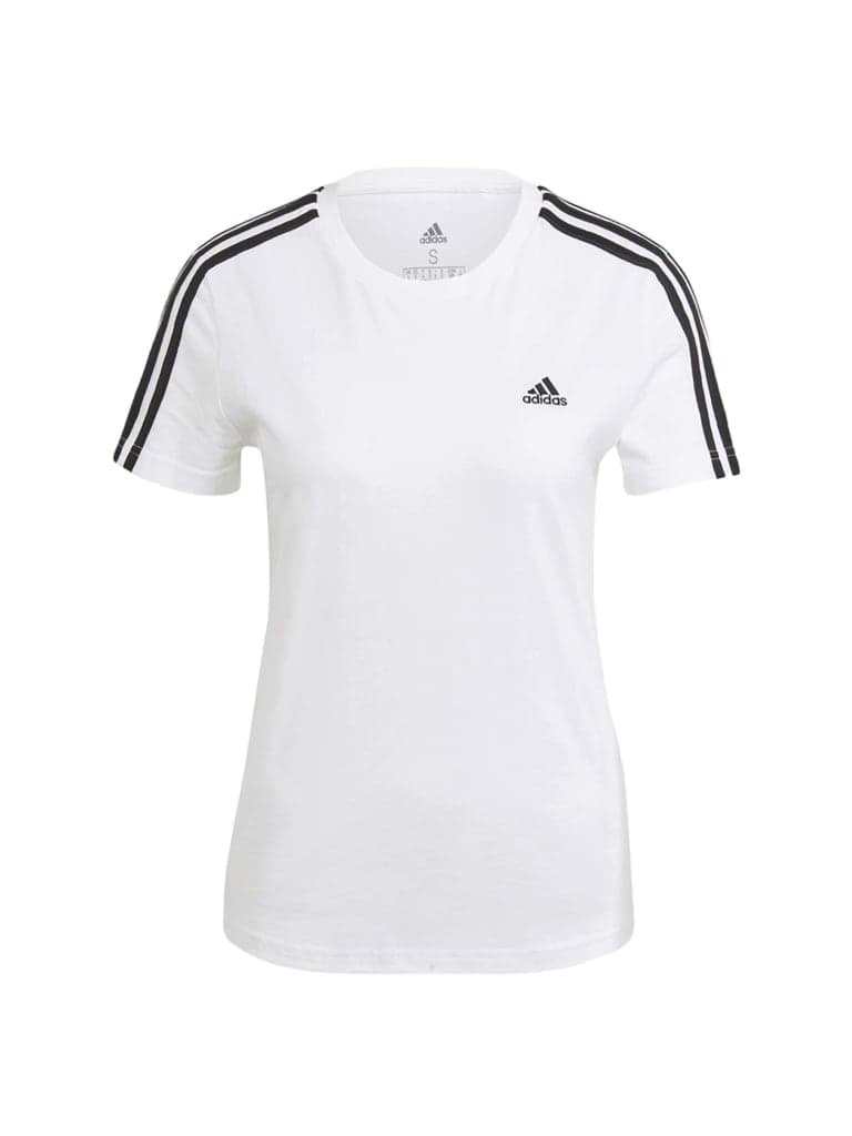 Adidas Slim 3-Stripes Tee Color White/BlackSize S